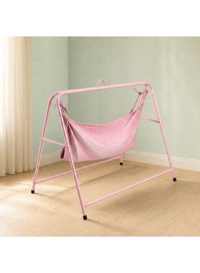 StarKids geezani-style Baby Swing  – Elegant Traditional Cradle for sleeping and relaxing, with a sturdy iron frame and stable base - 100cm long x 78cm high - Image 2