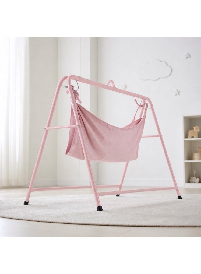 StarKids geezani-style Baby Swing  – Elegant Traditional Cradle for sleeping and relaxing, with a sturdy iron frame and stable base - 100cm long x 78cm high - Image 3