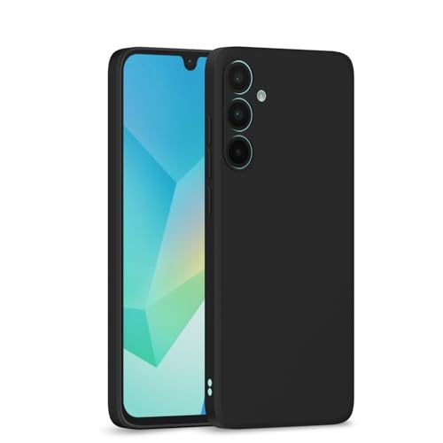 Pikkme Back Cover for Samsung Galaxy A56 5G | Camera Protection | Shockproof Soft Matte Silicon Back Case (Black) - Image 1