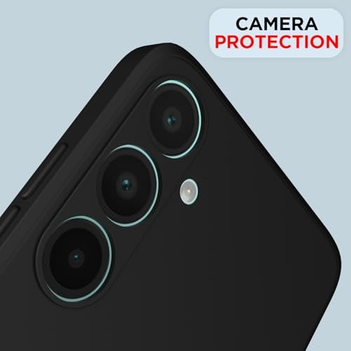 Pikkme Back Cover for Samsung Galaxy A56 5G | Camera Protection | Shockproof Soft Matte Silicon Back Case (Black) - Image 5