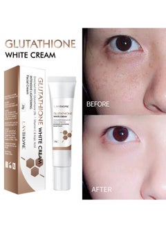 Lanthome Glutathione Whitening Cream: 2% Glutathione Facial Dark Spot Remover & Skin Brightening Moisturizer, Anti-Aging Formula for Smooth, Radiant Skin - 20g  - Image 5