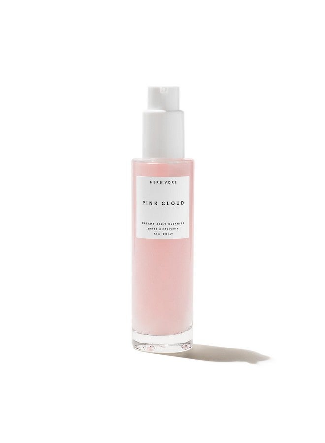 HERBIVORE Pink Cloud Hydrating Jelly Cleanser - Rosewater + Tremella Face Wash & Makeup Remover for Sensitive Skin, Plant-based, Vegan, Cruelty-free, 100mL / 3.4 oz - Image 1