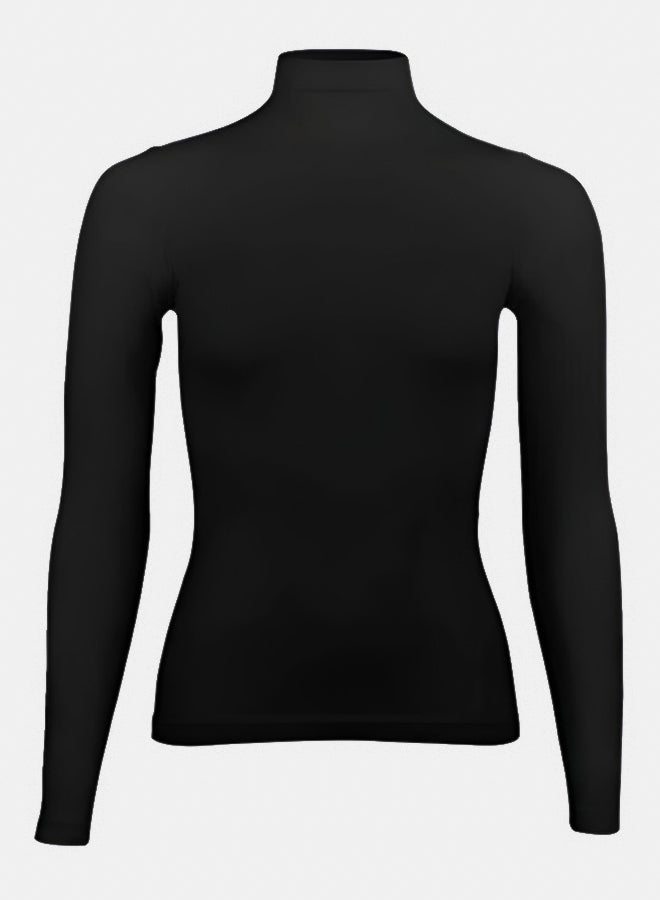 Silvy Lycra Cellina High Long Sleeves High Neck Top Underwear For Girls - Image 1