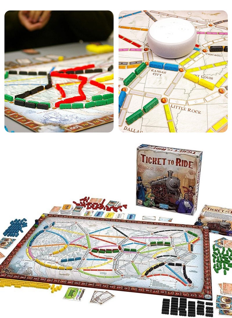 Generic Ticket to Ride Board Game , Family Board Game , Board Game for Adults and Family ,Train Game  - Image 4