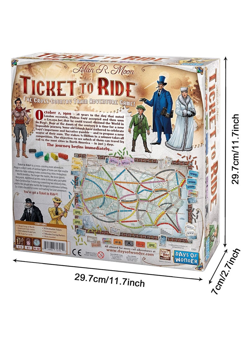 Generic Ticket to Ride Board Game , Family Board Game , Board Game for Adults and Family ,Train Game  - Image 2