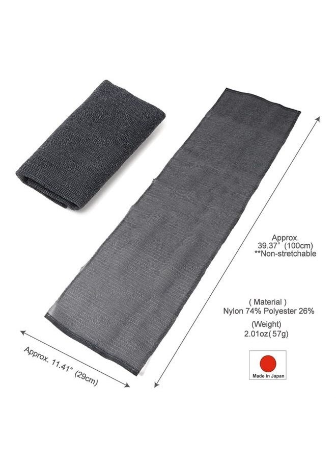 Terra Distribution Extra Rough, Exfoliating Washcloth [Made in Japan] Exfoliating Towel Special Texture Makes Fluffy Foam Lather, Back Scrubber, Dead Skin Cell Remover [Loofah for Women and Men] (Gray)  - Image 3