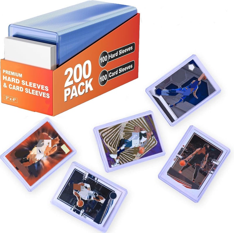 Levesica 400 Pack Card Sleeves Hard Plastic 3X4 Baseball Cards Protectors - Image 5