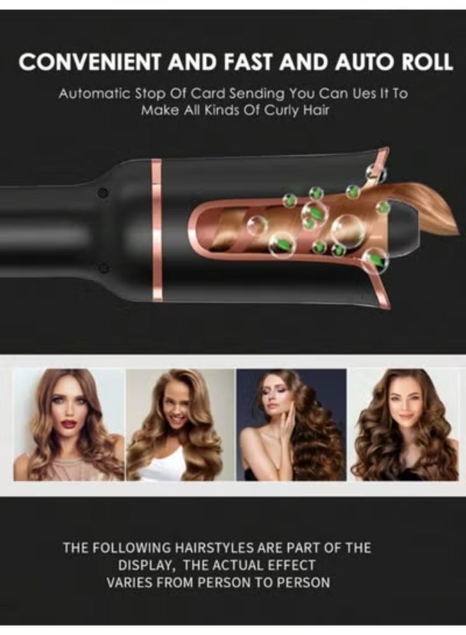 جوي Automatic Ceramic Hair Curler | Professional Auto Rotating Curling Iron with Adjustable Temperature, Smart Alerts & Auto Shut-Off | Fast Heating Air Spin Barrel, Compact Travel Design - Image 3