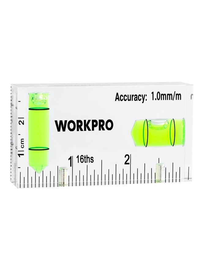 ووركبرو مستوى صغير من WORKPRO، أداة مستوى صغيرة مقاس 3 بوصات، مستوى مغناطيسي مع فقاعتين مختلفتين 90 درجة/180 درجة، مستوى فقاعات متقاطع مقاوم للكسر، مستوى جيب لأداة تعليق الصور - Image 1
