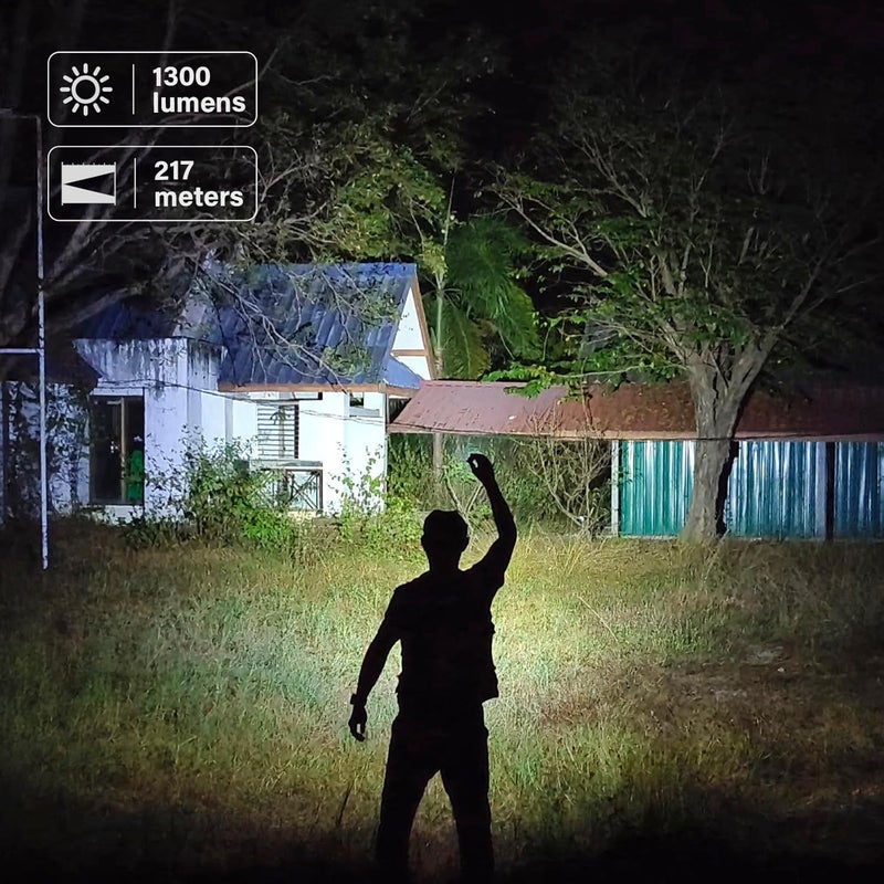 Sofirn مصباح يدوي صغير LED قابل للشحن عبر USB C، SC13 ساطع 1300 لومن مصابيح مفاتيح EDC مع مقاومة للماء IPX8، مصباح ضوء صغير محمول لحمل يومي للتخييم والمشي في الطبيعة - Image 2