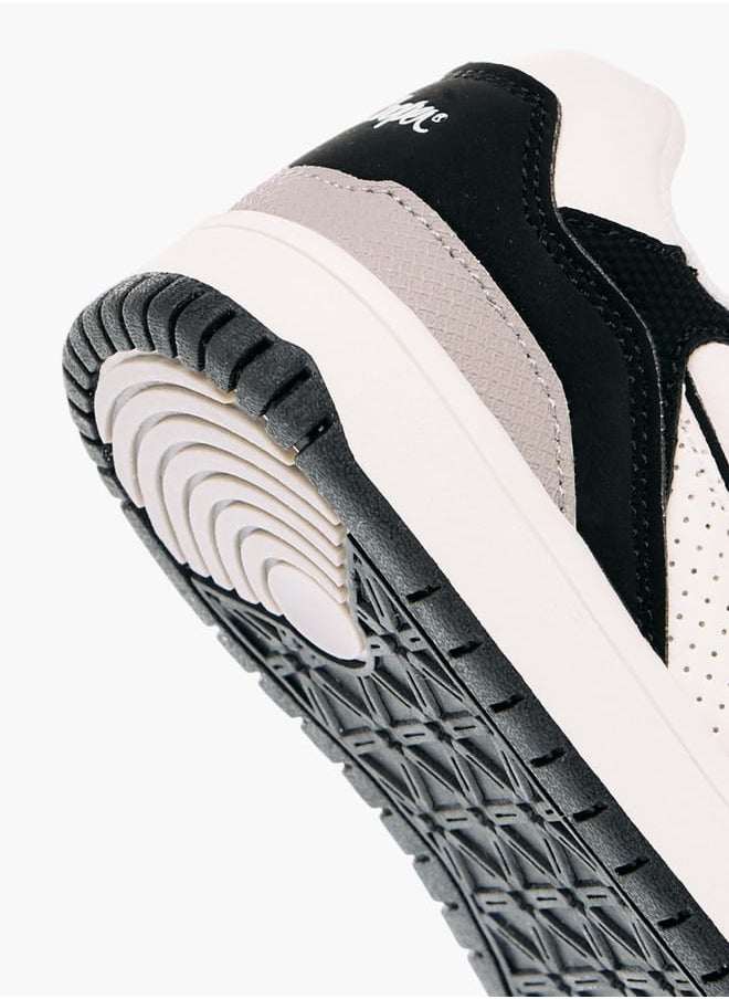 Lee Cooper Boys' Panelled Low Ankle Sneakers with Hook and Loop Closure  - Image 5