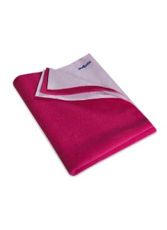Wakefit Wakefit Dry Sheet for New Born Baby | Waterproof Sheet for Toddler | Anti-Piling Fleece Extra Absorbent Quick Dry Sheet | Infant Bed Protector | Large (140x100 cms) | Magenta - Set of 1 