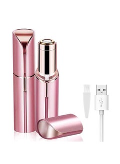 Rosarden Facial Hair Removal for Women, Mini Hair Remover, Electric Razor Shaver Portable Bikini Epilator for Lips, Chin, Armpit, Peach Fuzz, Fingers, Neck, Cheek and USB Rechargeable (Pink)  - Image 1