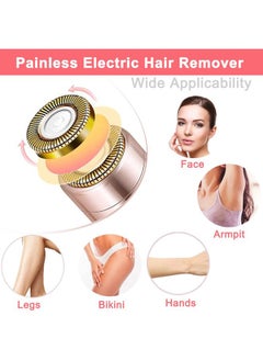 Rosarden Facial Hair Removal for Women, Mini Hair Remover, Electric Razor Shaver Portable Bikini Epilator for Lips, Chin, Armpit, Peach Fuzz, Fingers, Neck, Cheek and USB Rechargeable (Pink)  - Image 3