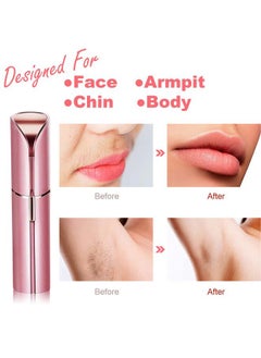 Rosarden Facial Hair Removal for Women, Mini Hair Remover, Electric Razor Shaver Portable Bikini Epilator for Lips, Chin, Armpit, Peach Fuzz, Fingers, Neck, Cheek and USB Rechargeable (Pink)  - Image 5