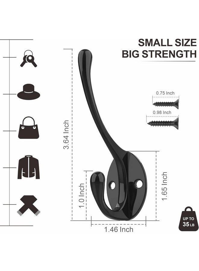 Beauenty 10 Pcs Wall Hooks for Hanging, Steel Hook, Metal Wall Hooks for Coats, Heavy Duty Single Prong Wall Hooks with 20 Pcs Screws for Towel, Key, Robe, Coats, Scarf, Bag, Cap, Coffee Cup, Mugs - Image 3