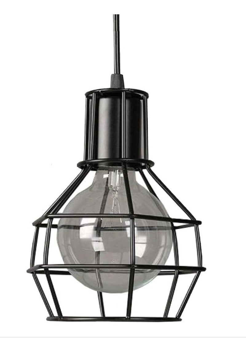 Generic 3 pieces bomb vintage ceiling decorative lighting unit, black  - Image 3