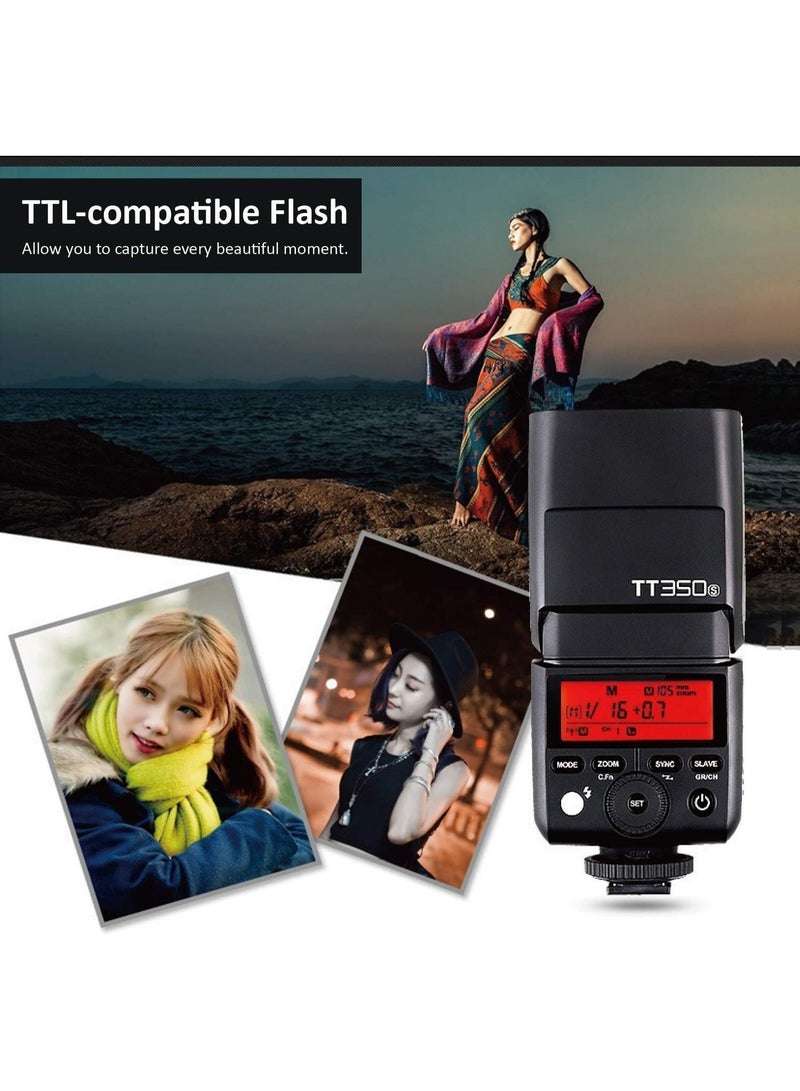 GODOX TT350S TTL Camera Flash GN36 1/8000s HSS Mini Flash Speedlight for Sony Mirrorless Cameras (TT350S) - Image 5