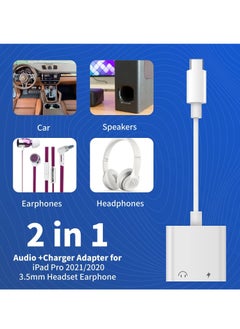 Generic USB C 3.5mm Headphone Adapter Charger AUX to Headphone Converter Compatible with MacBook Pro iPad Huawei Mate 30 Samsung S10_ OnePlus 7 Pixel 4X. White  - Image 5