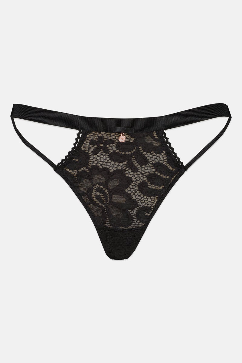 EMPORIO ARMANI Women Textured Panties, Black - Image 2