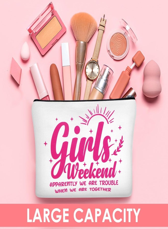 Reginary Girls Weekend Gifts Favors Girls Weekend Makeup Bags Toiletry Cosmetic Bag Bestie Friendship Gifts for Women Wedding Bachelorette Mother's Day Party Favors - Image 3
