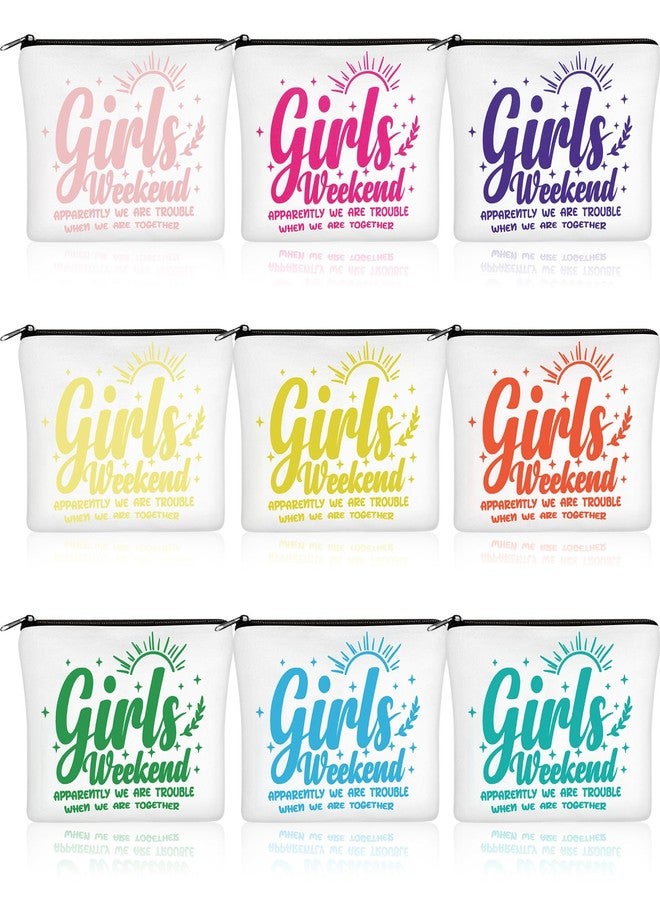Reginary Girls Weekend Gifts Favors Girls Weekend Makeup Bags Toiletry Cosmetic Bag Bestie Friendship Gifts for Women Wedding Bachelorette Mother's Day Party Favors - Image 1