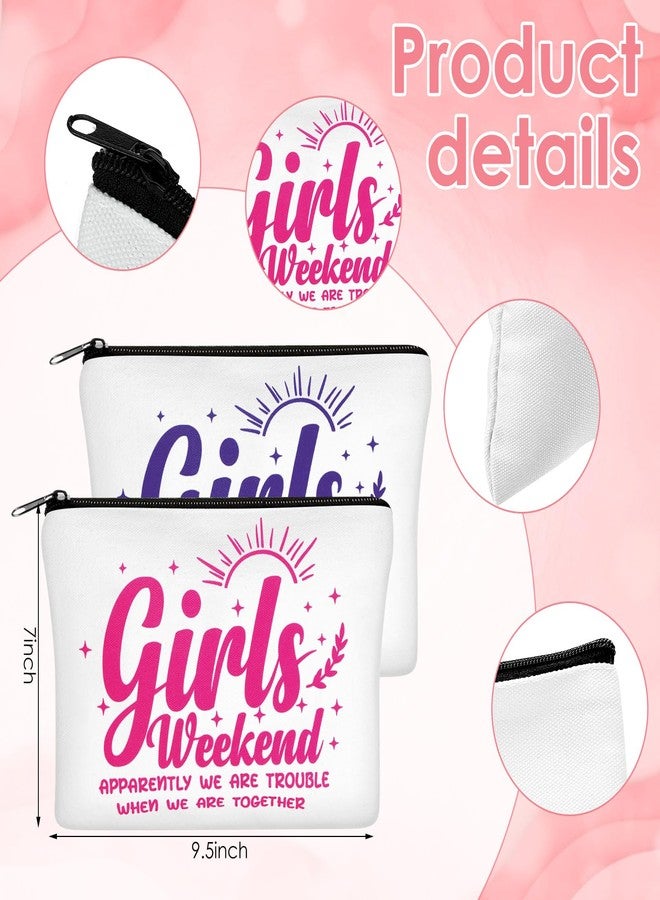 Reginary Girls Weekend Gifts Favors Girls Weekend Makeup Bags Toiletry Cosmetic Bag Bestie Friendship Gifts for Women Wedding Bachelorette Mother's Day Party Favors - Image 5