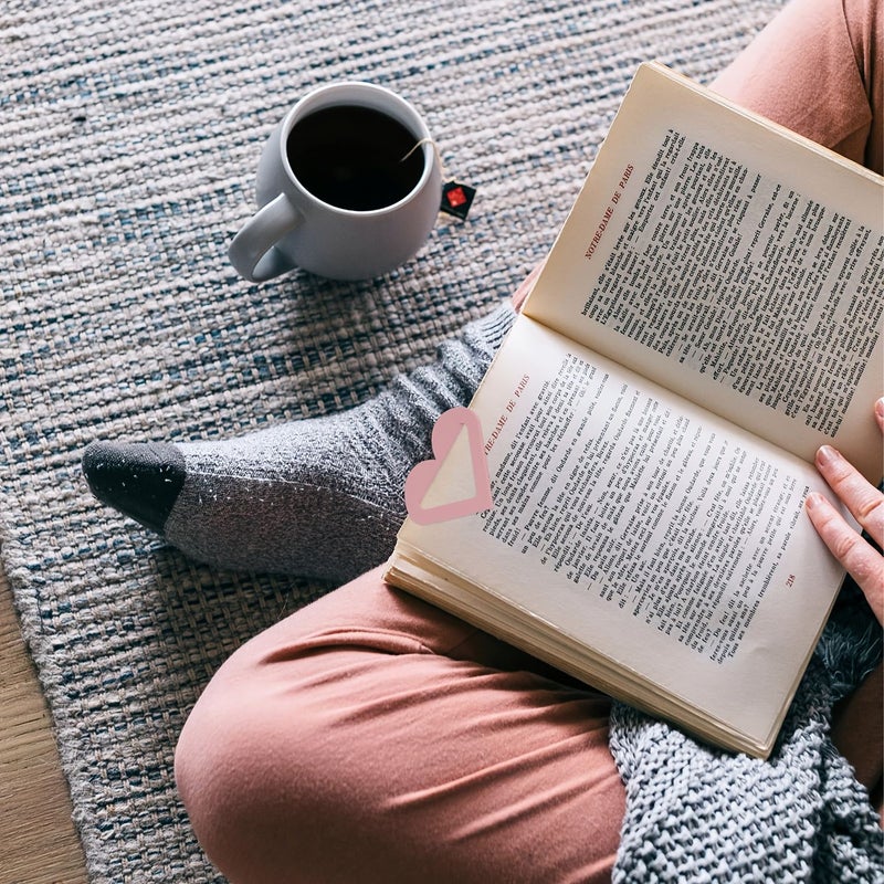 16 إشارات مرجعية على شكل قلب بألوان مختلطة للنساء المعلمات والطلاب وعشاق الكتب - Image 4