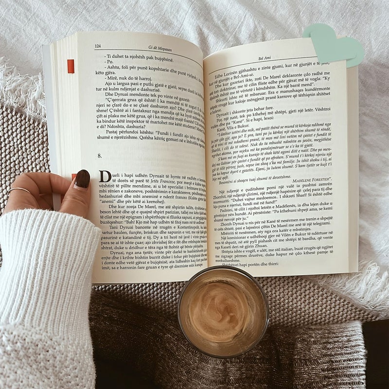 16 إشارات مرجعية على شكل قلب بألوان مختلطة للنساء المعلمات والطلاب وعشاق الكتب - Image 5