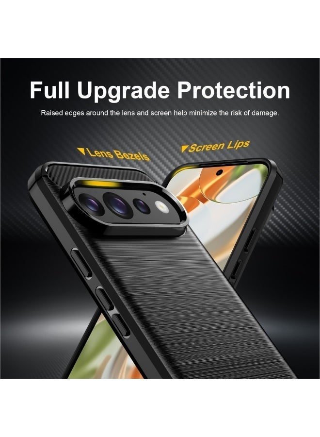 جراب Google Pixel 11 Pro – كفر حماية أرمور مقاوم للصدمات بتصميم ألياف كربون مع سطح مانع للانزلاق وTPU نحيف – حماية قوية - Image 4