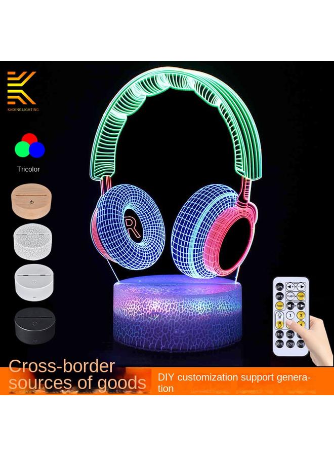 الأزرق جي دبليو سلسلة الموسيقى سطح المكتب الرياضي الجوي مصباح الغلاف الجوي قابس USB يعمل باللمس ضوء الليل الملون rgb مصباح الطاولة الصغير - Image 2