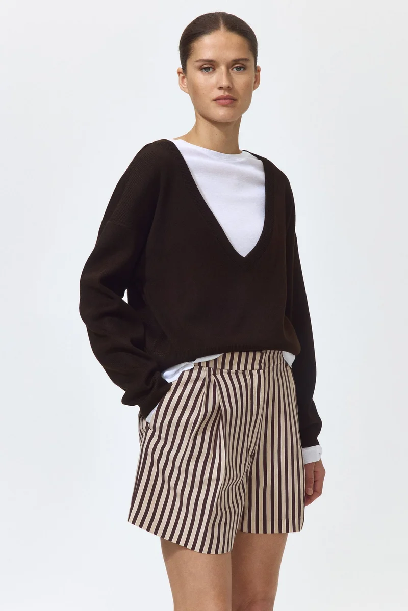 H&M Tailored linen-blend shorts