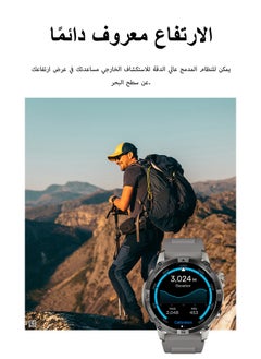 ibsun 1.43'' Smart watch with AMOLED screen, GPS motion trajectory, Bluetooth Call, Altitude, Compass, Air Pressure, Multidimensional HealthManagement, IP68 Waterproof, 530mAh Strong endurance.  - Image 4