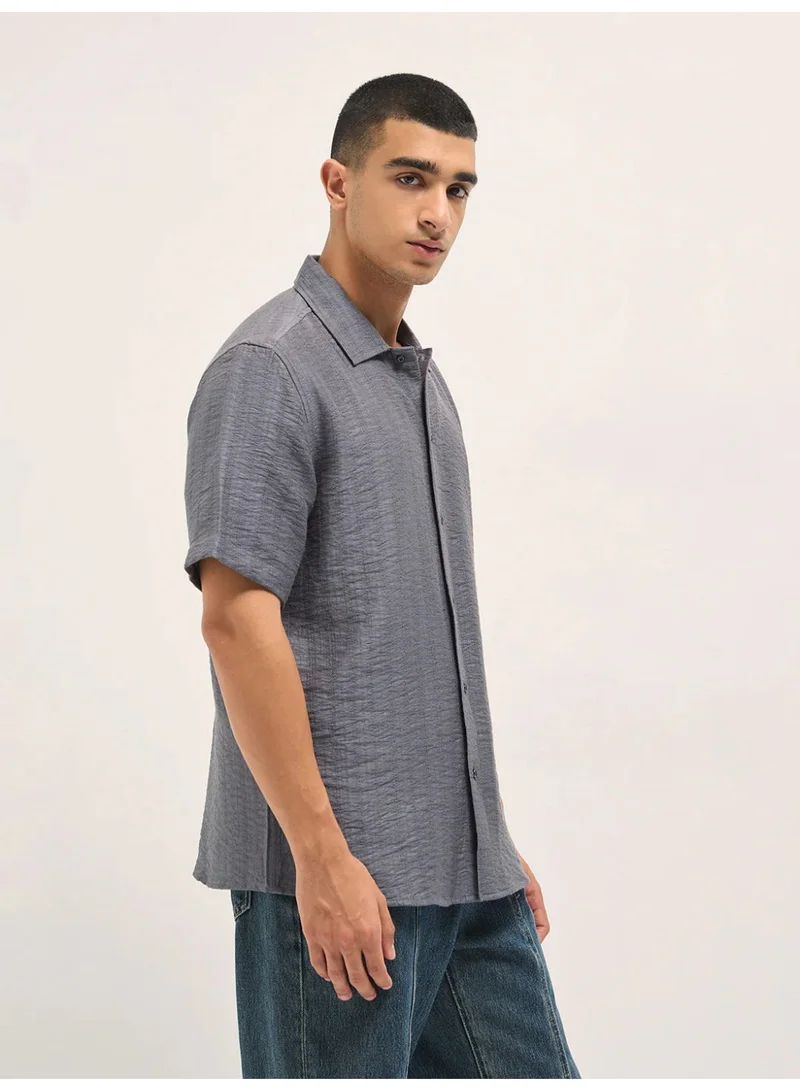 THE BEAR HOUSE  Men’s Classic Short Sleeve Casual Shirt – Lightweight, Breathable, and Designed for a Smart Yet Easygoing Look All Day Long for Men | Best Price UAE