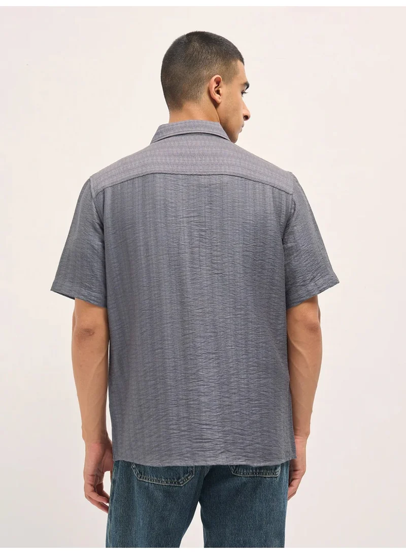 THE BEAR HOUSE  Men’s Classic Short Sleeve Casual Shirt – Lightweight, Breathable, and Designed for a Smart Yet Easygoing Look All Day Long for Men | Best Price UAE