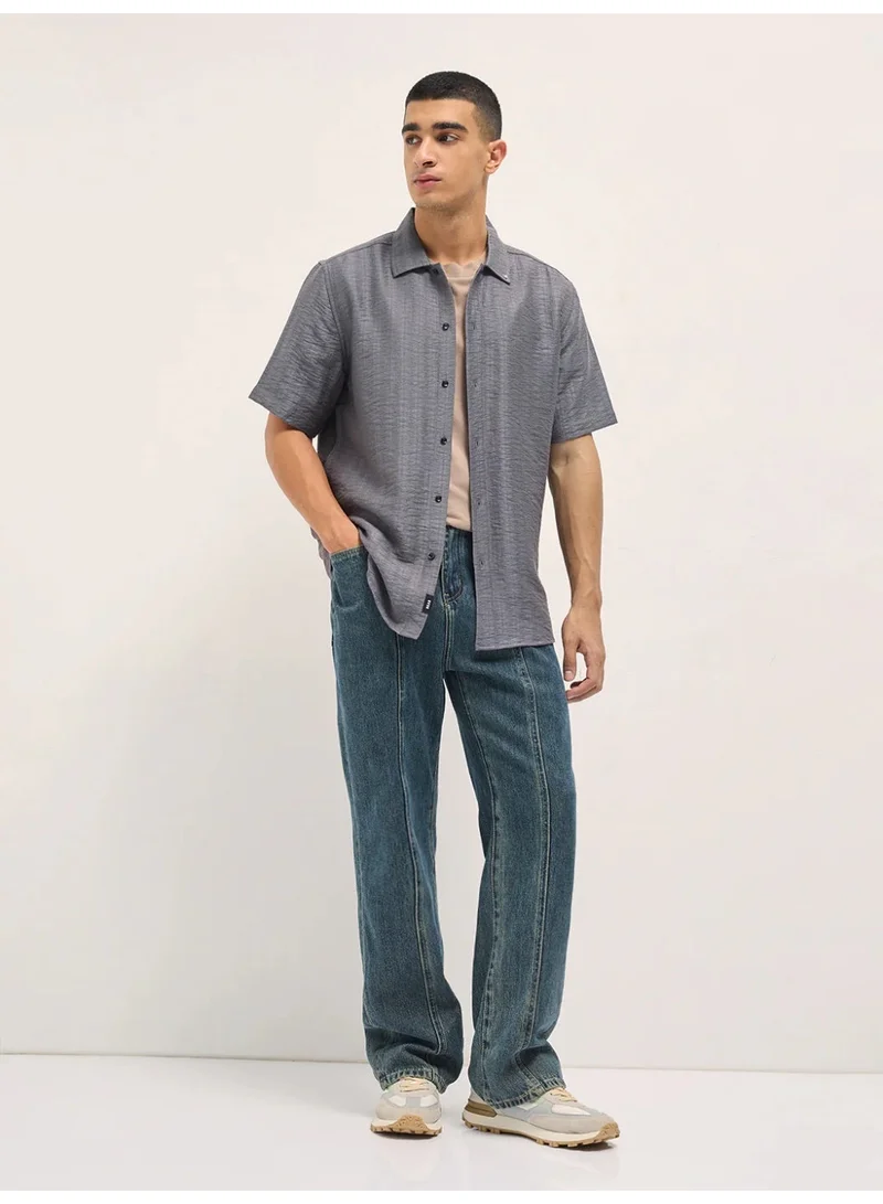 THE BEAR HOUSE  Men’s Classic Short Sleeve Casual Shirt – Lightweight, Breathable, and Designed for a Smart Yet Easygoing Look All Day Long for Men | Best Price UAE