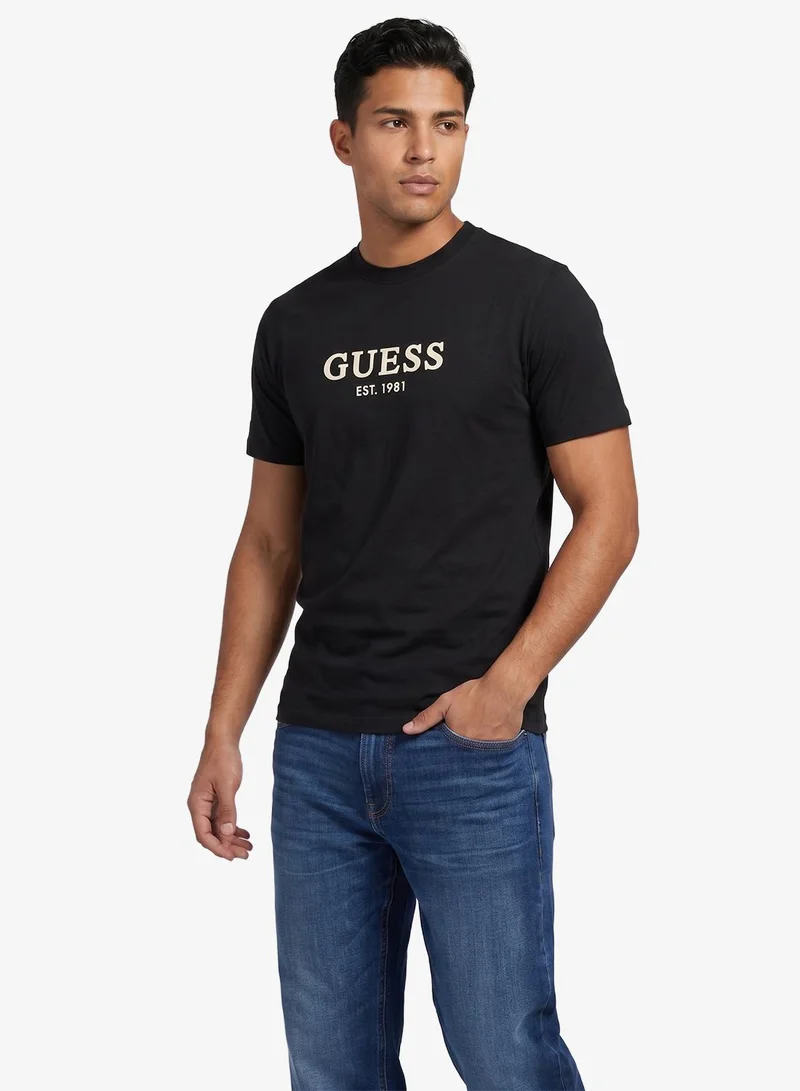GUESS Crew Neck Regular Fit T-Shirt