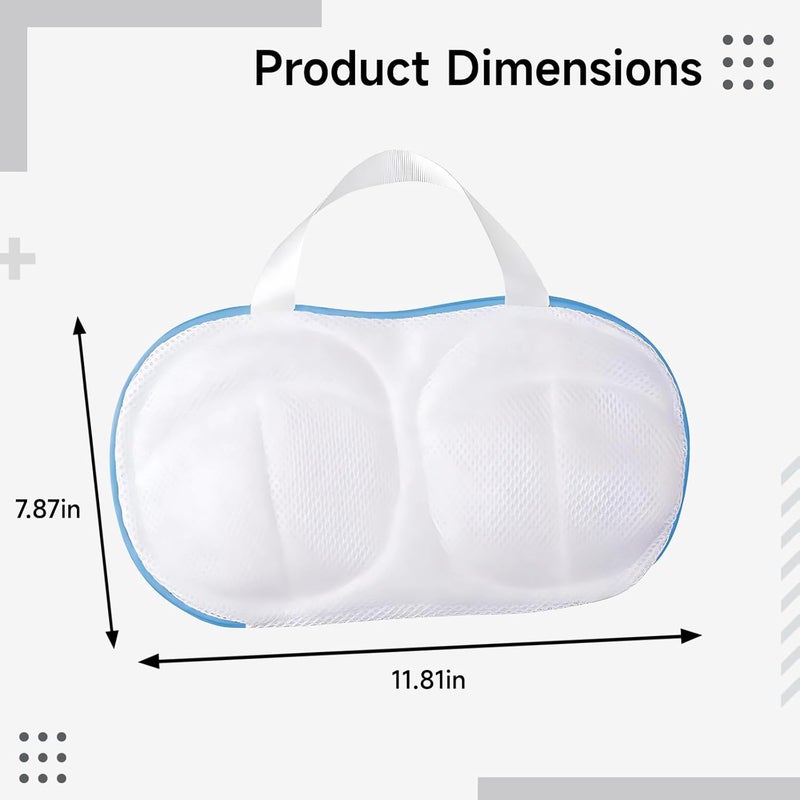 2 Pcs Lingerie Wash Bags 30 X 20 Cm, Bra Washing Bags for Washing Machine, Coarse Mesh - Image 4