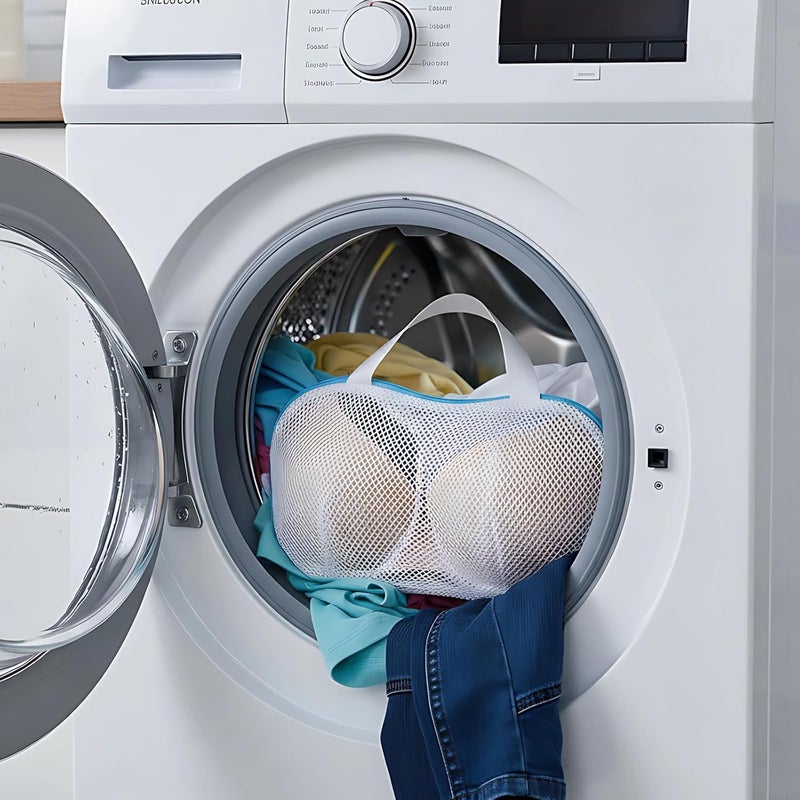 2 Pcs Lingerie Wash Bags 30 X 20 Cm, Bra Washing Bags for Washing Machine, Coarse Mesh - Image 3