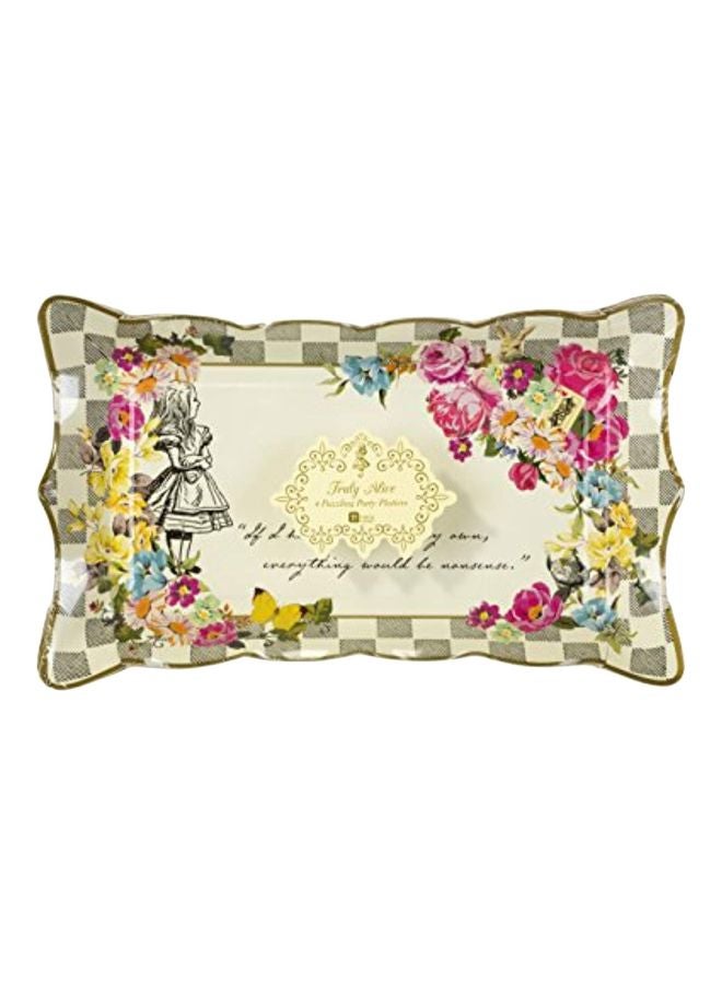 توكينج تيبلز أطباق تقديم من الورق، من 4 قطع - Image 1