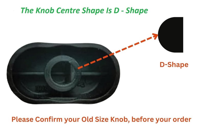 Stove Knobs for Prestage Edge Major Glass Top Gas Stoves Black Pack of 2 Units - Image 2
