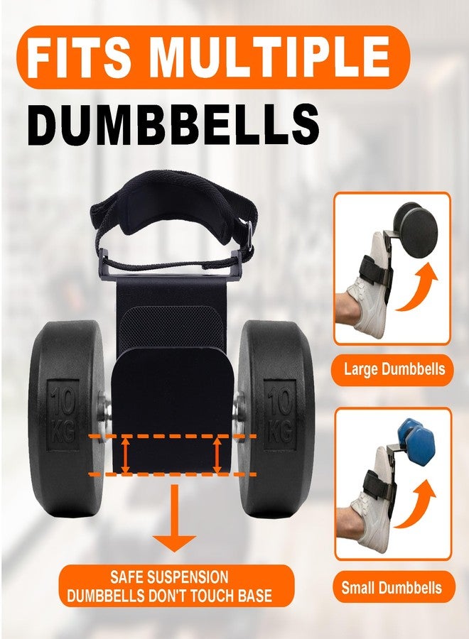 Lights Mountain Single Leg Dumbbell Tib Trainer for Tibialis Raises, Tib Bar Alternative for Home Gym, Secure Narrow Slot Holds Most Dumbbells Firmly, Adjustable Foot Strap with Neoprene Padding - Image 2