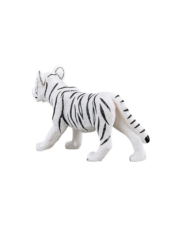 MOJO White Tiger Cub Realistic International Wildlife Hand Painted Toy Figurine - Image 3