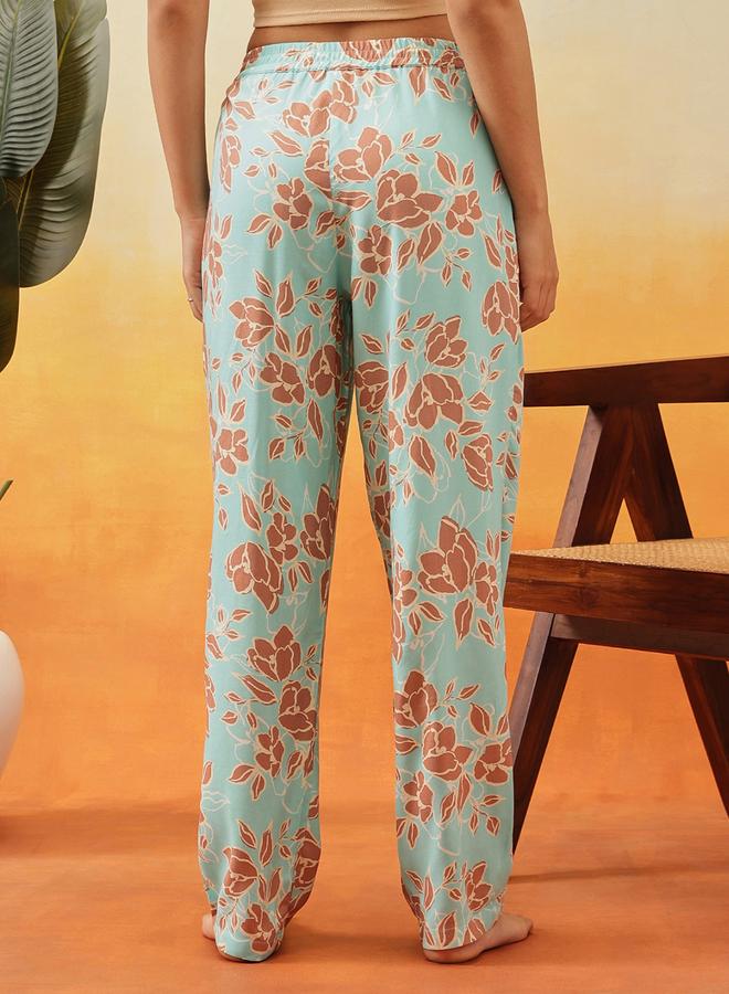 Clovia Floral Print Rayon Pyjama - Image 5