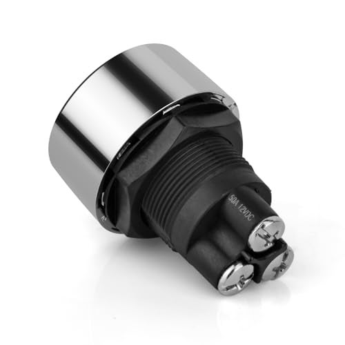 Jtron Start Switch 12v DC 50A Blue Car Start Engine Button Stater，Jtron Push Button Light Switch Push Start Ignition Switch for Racing SPST(ON)-Off Momentary (Blue) - Image 3