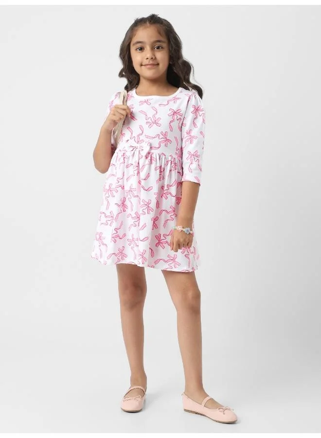 Nautinati  Ribbon Print Dress for Women | Best Price UAE