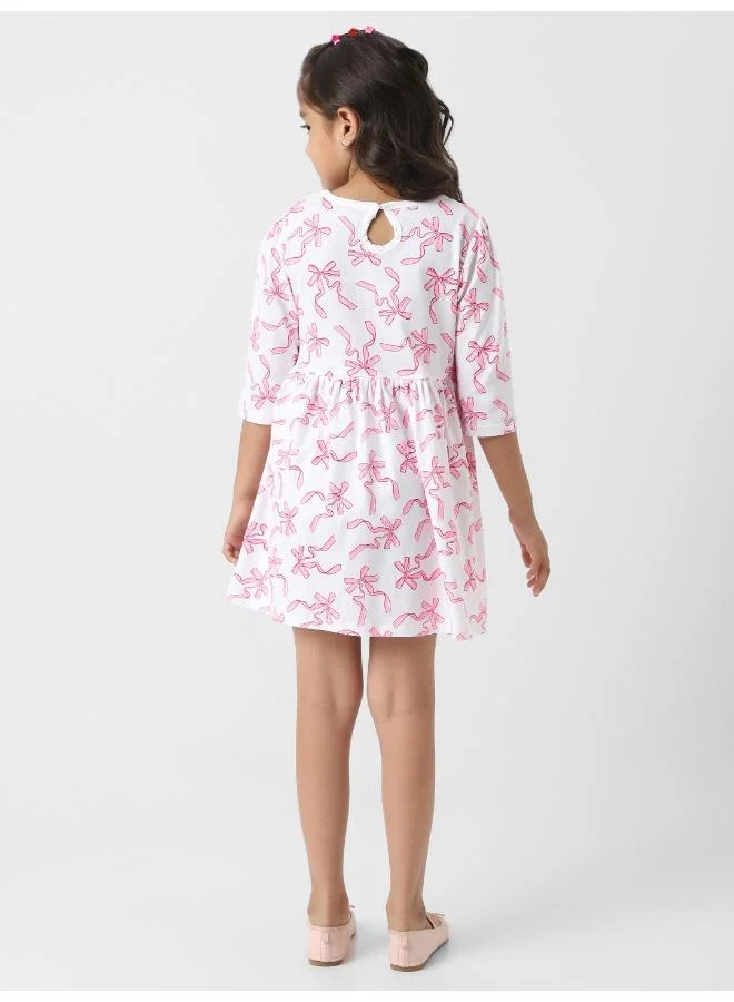 Nautinati  Ribbon Print Dress for Women | Best Price UAE