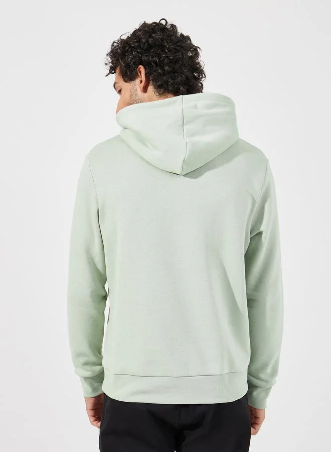JACK & JONES Logo Print Regular Fit Hoodie