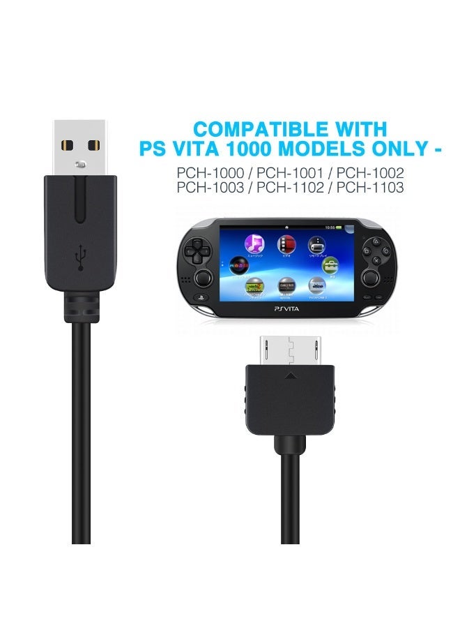 Halamodo PS Vita Charger Cable, 2 in 1 USB Data & Power Charger Cord Replacement for PlayStation Vita 1000 (Only Compatible with PSV 1000) - Image 1
