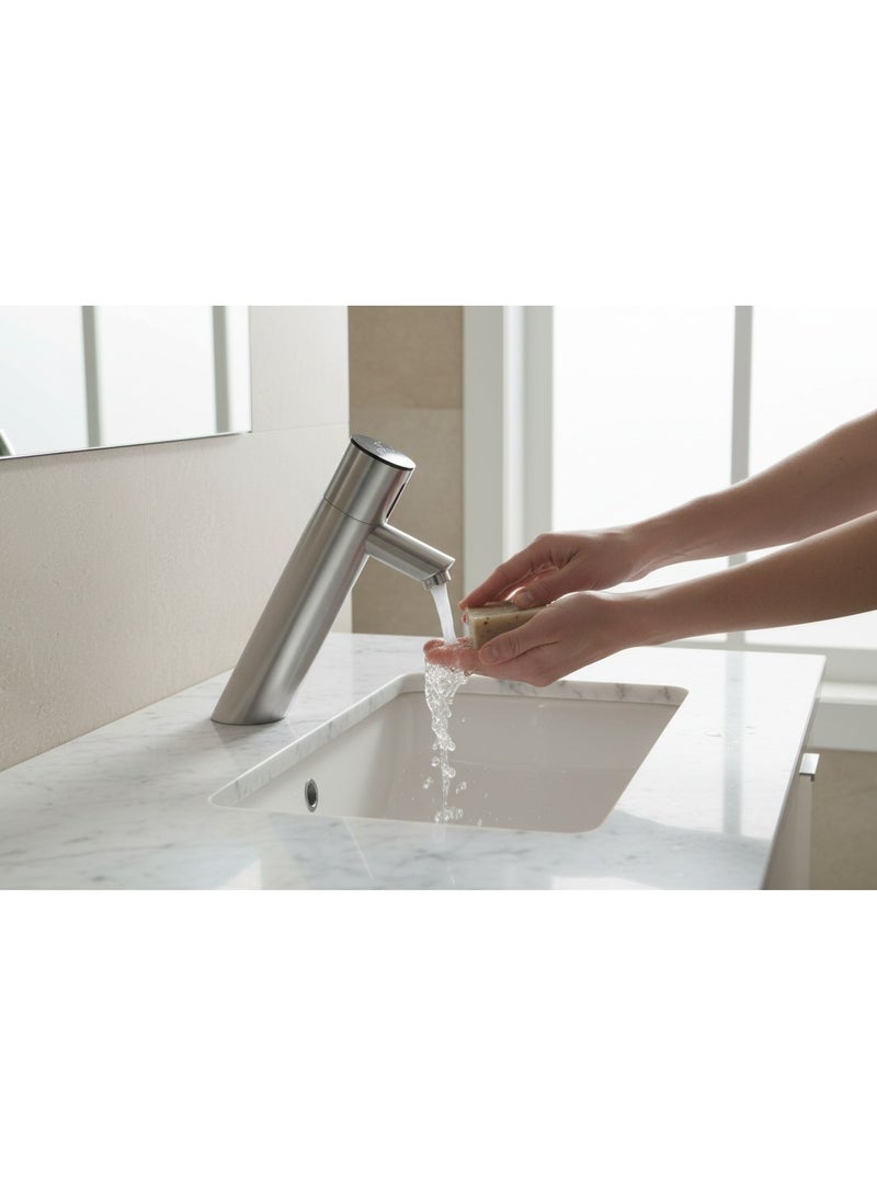 HESANIT E-Sensor Faucet for Washbasin with Infra-Red & Touch Activation, Temperature Control, Water Saving Technology, Premium Chrome - Image 2